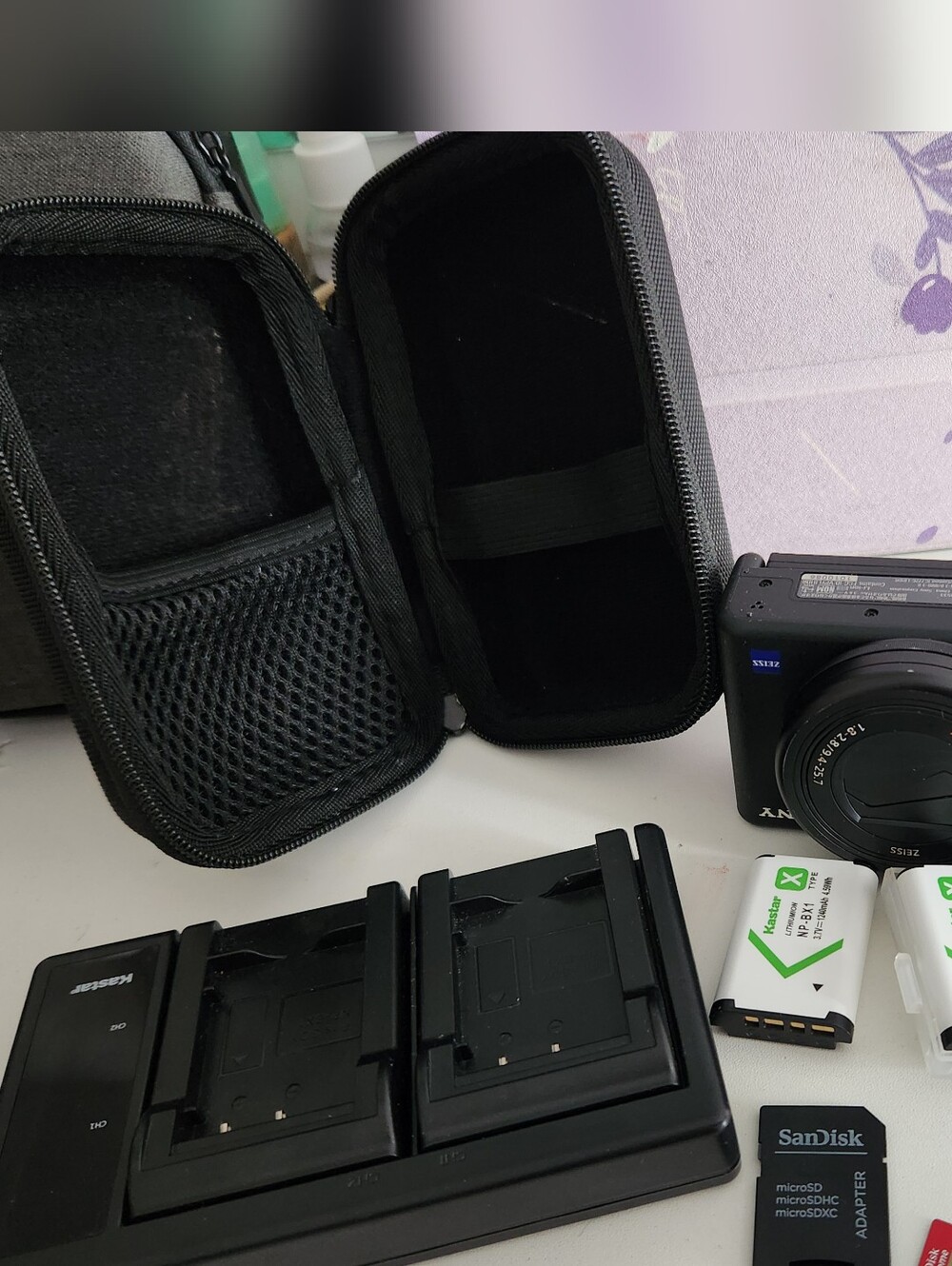 Sony ZV-1 20.1MP Digital Vlogging Camera (Black) Complete Bundle with 3 Battery